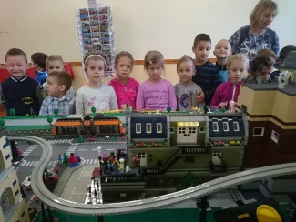 Vasútmodell Kiállításon jártak a Százszorszép ovisok