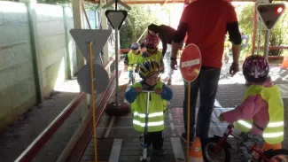 Közlekedésbiztonsági nap a Csemetekert óvodában