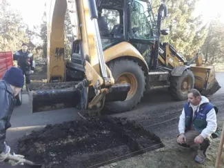 Parkolóépítés Csárdaszálláson