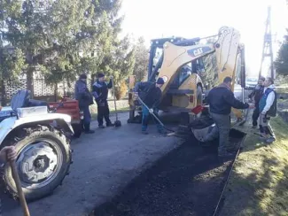 Parkolóépítés Csárdaszálláson