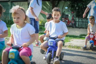 Gyermeknapi motoros felvonulás - Csemetekert Óvoda