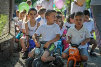 Gyermeknapi motoros felvonulás - Csemetekert Óvoda