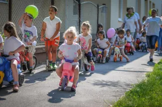 Gyermeknapi motoros felvonulás - Csemetekert Óvoda