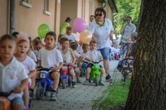 Gyermeknapi motoros felvonulás - Csemetekert Óvoda