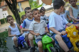 Gyermeknapi motoros felvonulás - Csemetekert Óvoda