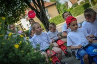 Gyermeknapi motoros felvonulás - Csemetekert Óvoda