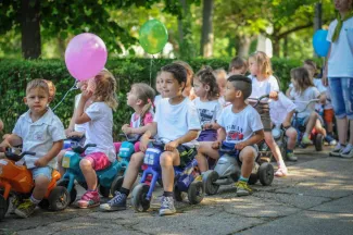 Gyermeknapi motoros felvonulás - Csemetekert Óvoda