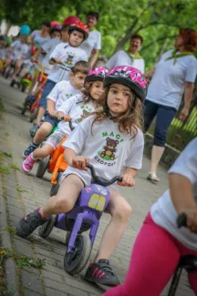 Gyermeknapi motoros felvonulás - Százszorszép Óvoda - Margaréta Óvoda