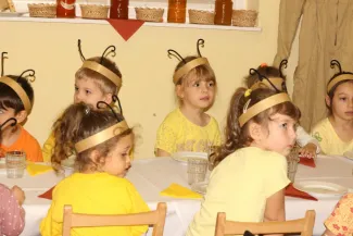 Mézes reggeli a Százszorszép és Margaréta ovisokkal