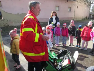Gyomaendrődi Mentőállomáson jártak a Százszorszép Ovisok