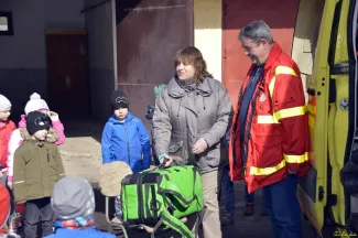 Gyomaendrődi Mentőállomáson jártak a Százszorszép Ovisok