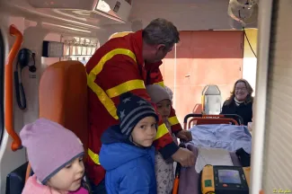 Gyomaendrődi Mentőállomáson jártak a Százszorszép Ovisok
