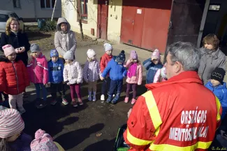 Gyomaendrődi Mentőállomáson jártak a Százszorszép Ovisok