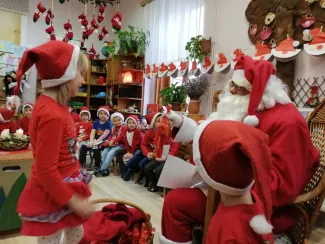 Mikulás ünnep a Százszorszép Óvodában