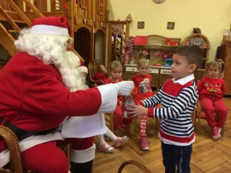 Mikulás ünnep a Százszorszép Óvodában