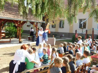 Szüreti hangulat a Százszorszép Óvodában