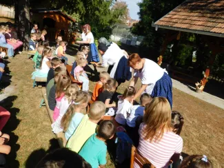 Szüreti hangulat a Százszorszép Óvodában