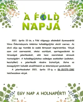 Föld napja a Margaréta óvodában 2021.