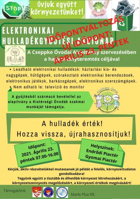 Elektronikai hulladékgyűjtésre készülünk