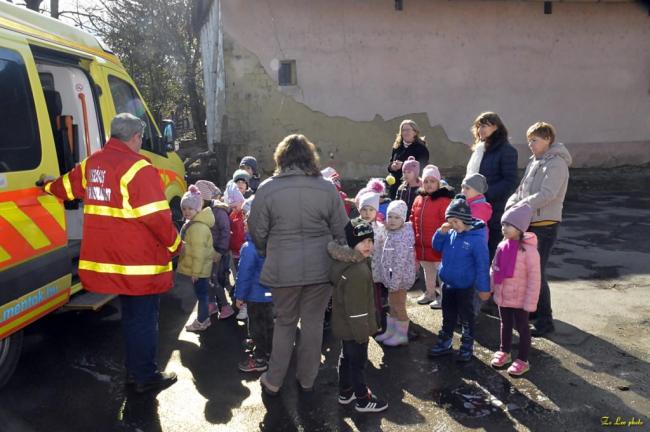 Gyomaendrődi Mentőállomáson jártak a Százszorszép Ovisok