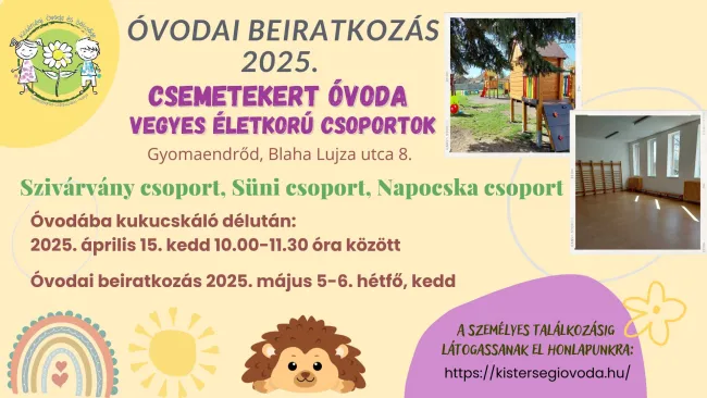 óvodába kukucskáló